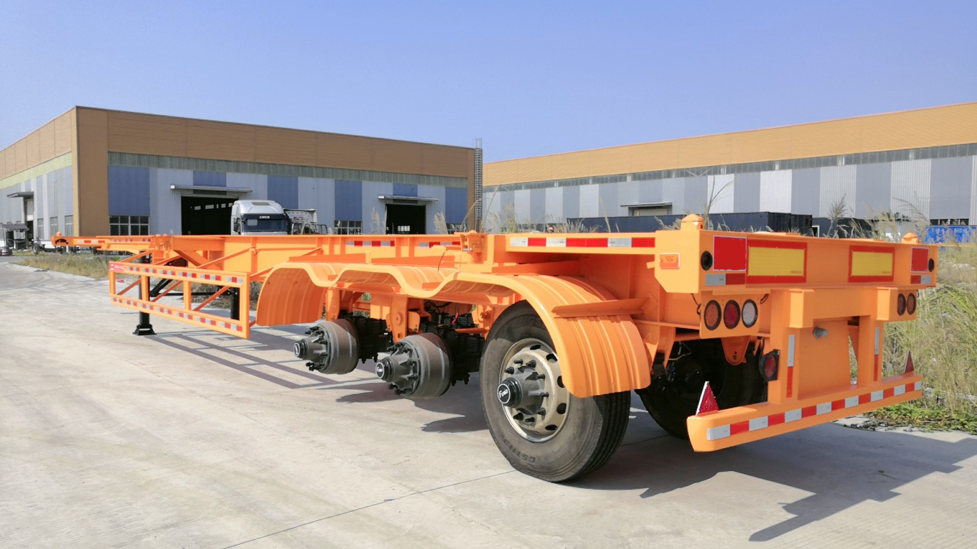 40FT Customized 3 Axle Skeleton Semi Trailer
