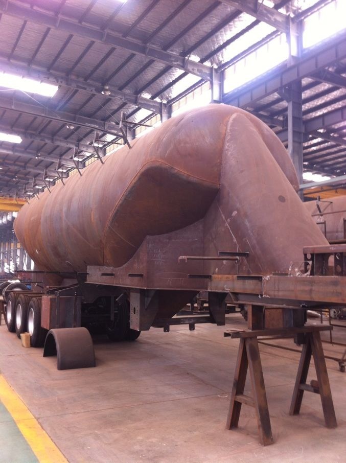 Three Axle 40/50 Cbm Bottom Bulk Cement Transport Tank/Tanker Heavy Duty Truck Semi Trailer