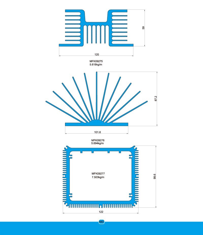 Industry Aluminum Radiator Fin Series