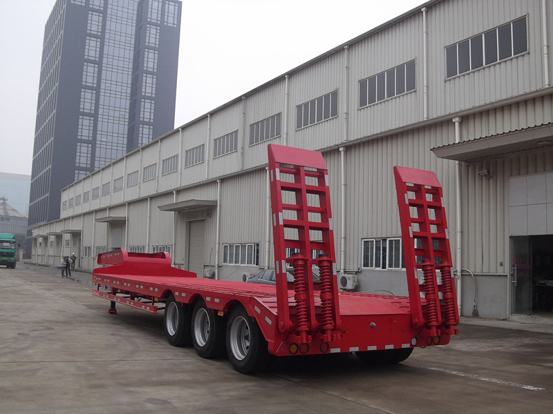 3axles Lowboy Low Bed Lowbed Truck Semi Trailer