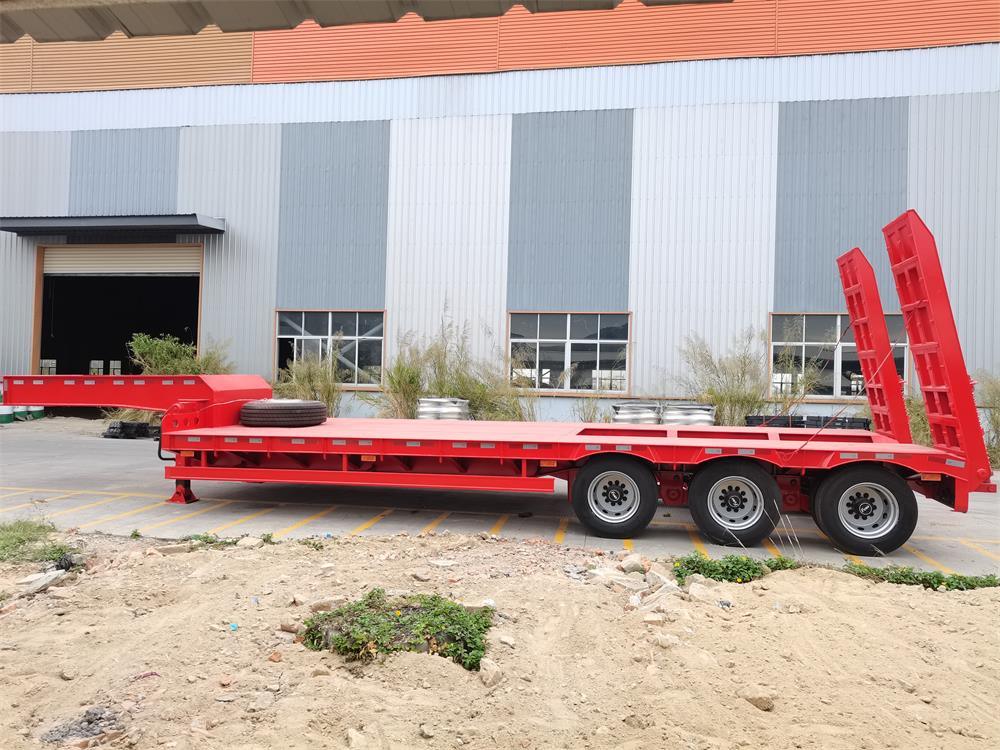 3 Axle Heavy Duty Gooseneck Low Loader/Lowbed/ Lowboy Low Bed Trailer Truck Semi Trailers