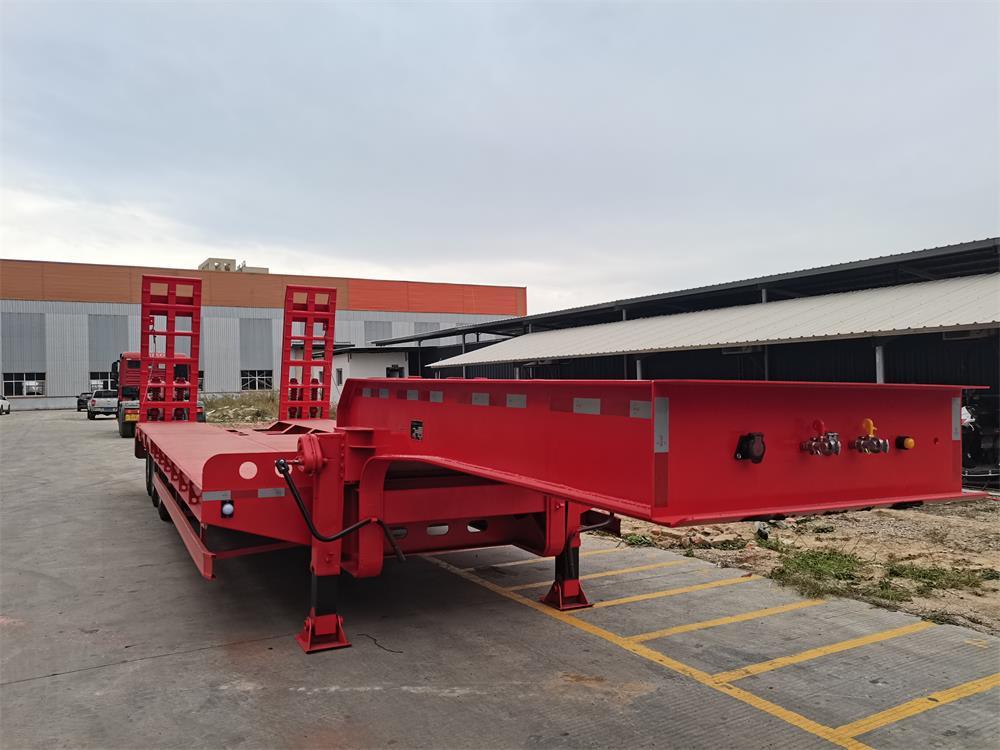 Customized 3 Alexs 40FT 45FT Skeleton Semi Trailer